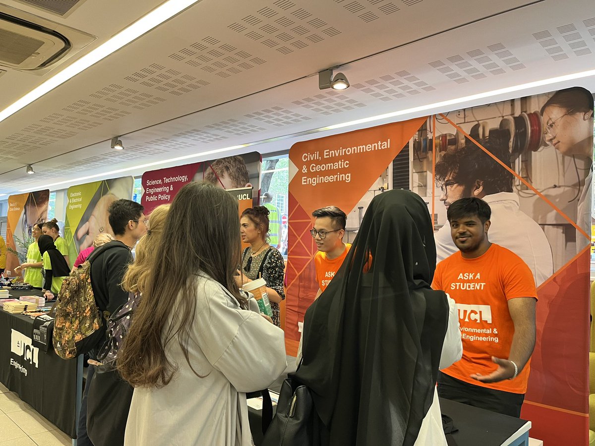 Civil, Environmental and Geomatics Engineering Open Day 2023

UCL Engineering - Roberts Building 🏢 

Come and speak with our staff and student ambassadors 📣 #UCLOpenDays