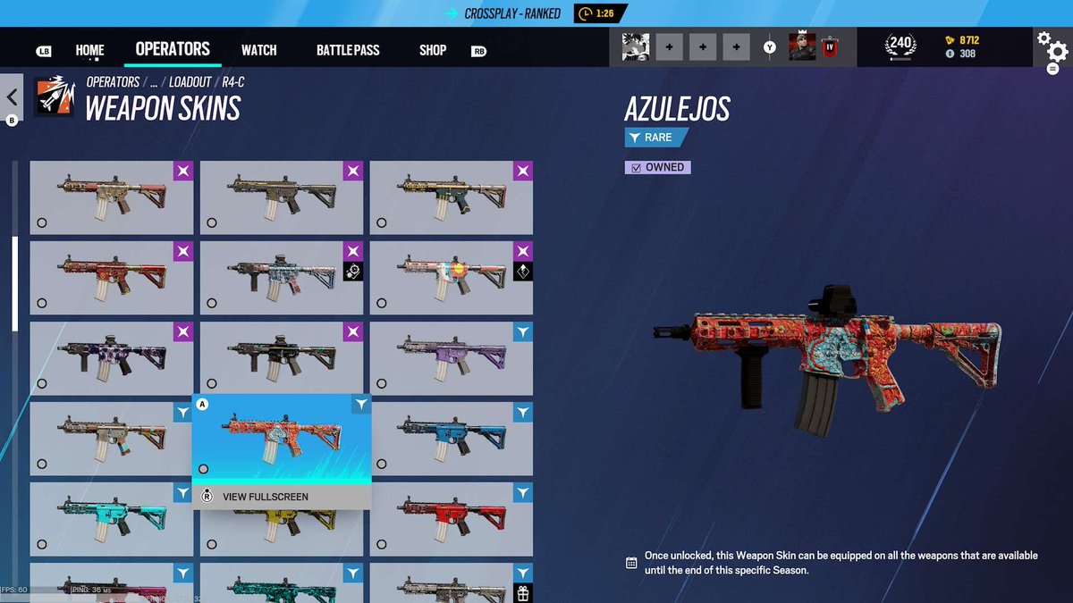 Selling this account linkable to PC/PS/Or you get Xbox account and ubi 
8/12 Gold Dust 
Most old seasonals 
Old charms 
Rt‘s appreciated