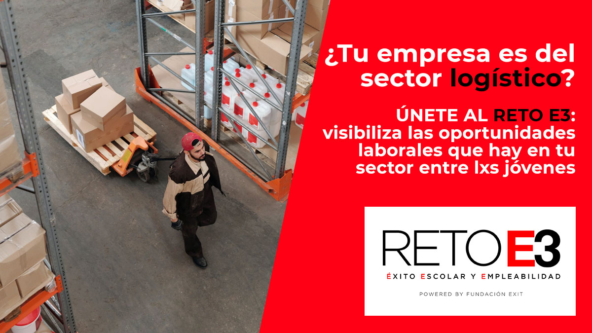 fundacionexit's tweet photo. ¿Tu empresa forma parte del sector logístico 📦? Si la respuesta es sí, tu empresa tiene un papel clave en la mejora de la situación formativa y laboral de los jóvenes 💪 

Únete al #RetoE3 y visibiliza las oportunidades que existen dentro de tu sector💫➡️https://t.co/DqYr0NgEpD https://t.co/S8JP8GApyi