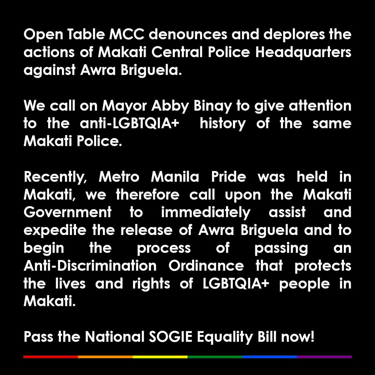 #JusticeForAwra #StandWithAwra #SOGIEEqualityNow