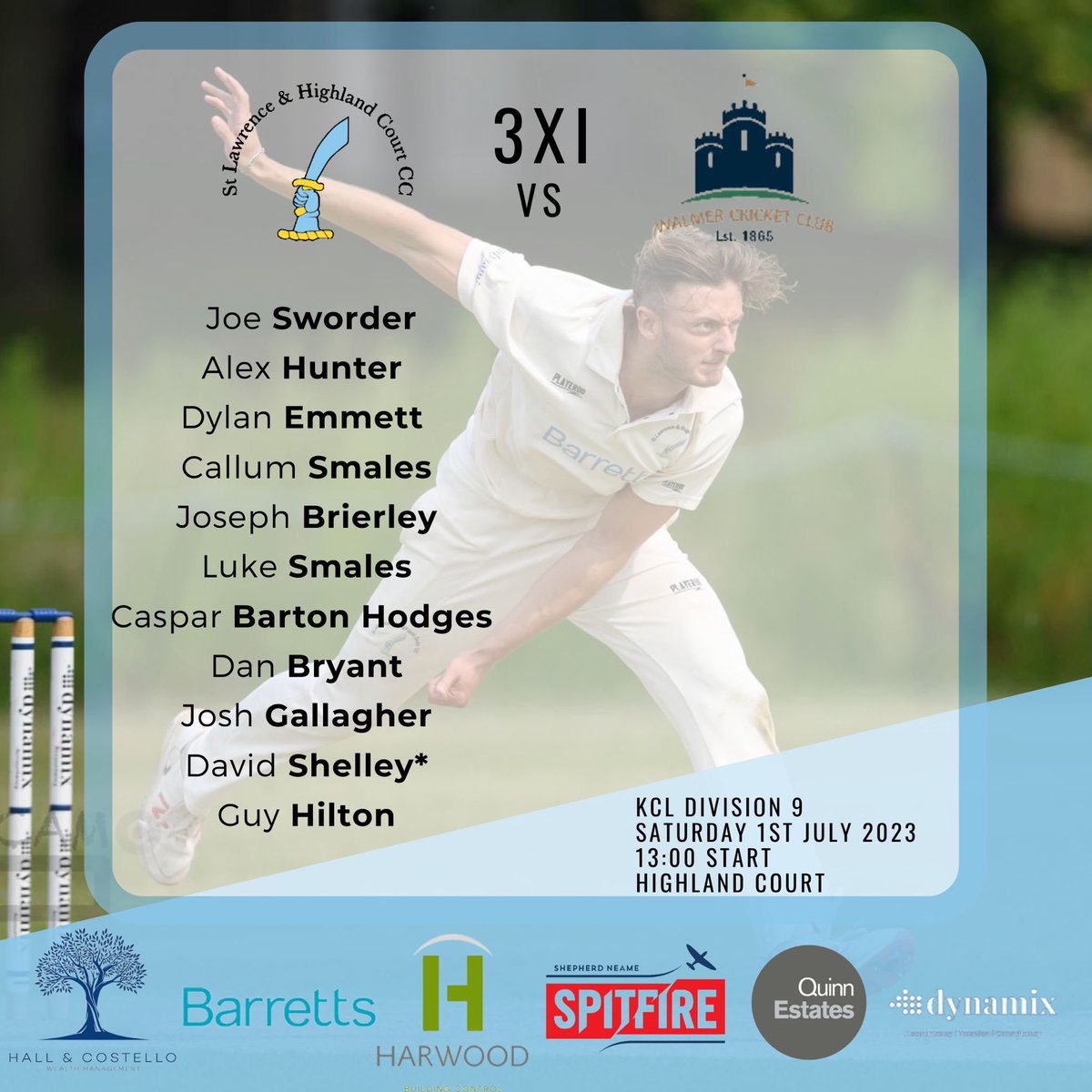 🍤🏏🍤 SATURDAY FIXTURES 🍤🏏🍤 The 2s and 3s are in action at the Pond with the former looking for a win to kick start their season after a quiet couple of weeks…. 1st XI travel to Tunbridge Wells CC 2nd XI entertain Cowdrey CC 3rd XI host Walmer CC Good luck Shrimps!! 🍤🍤🍤