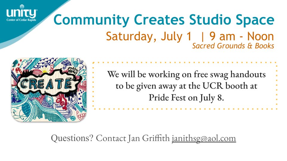 UnityofCR's tweet image. Join us on July 2 2023 as we celebrate the divine idea of freedom- mailchi.mp/unitycr/join-u…  #spiritual #PositivePath #OnlineChurch #NewThought