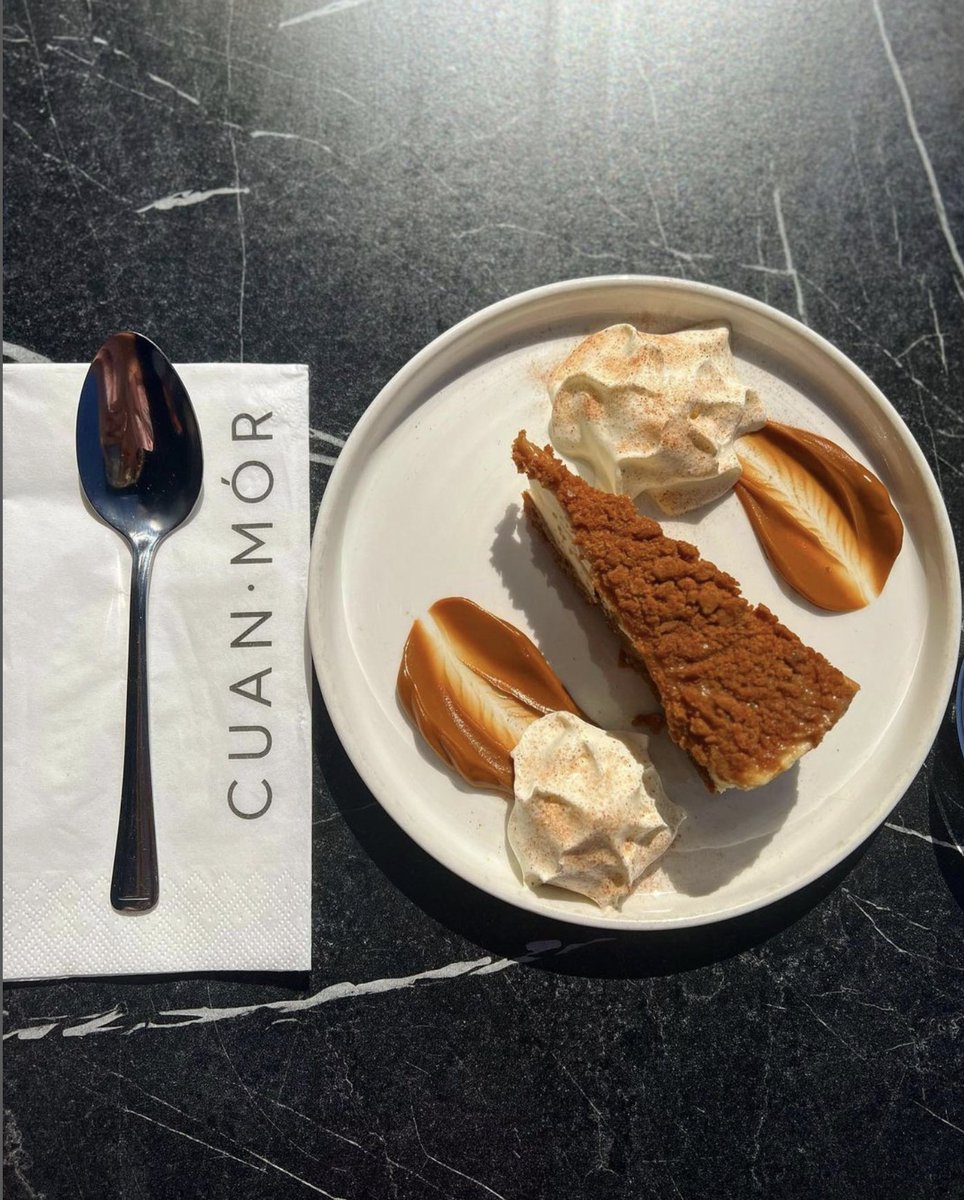 Dessert is always a good idea! 🍰

We have a delicious range of desserts here at Cuan, we promise there's something for everyone! 

Pop in and try our vegan speculoos cheesecake served with hot Biscoff sauce 😍