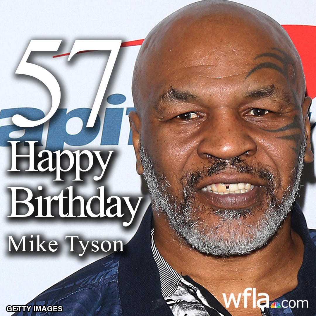 HAPPY BIRTHDAY!! Boxer Mike Tyson is 57 today!  