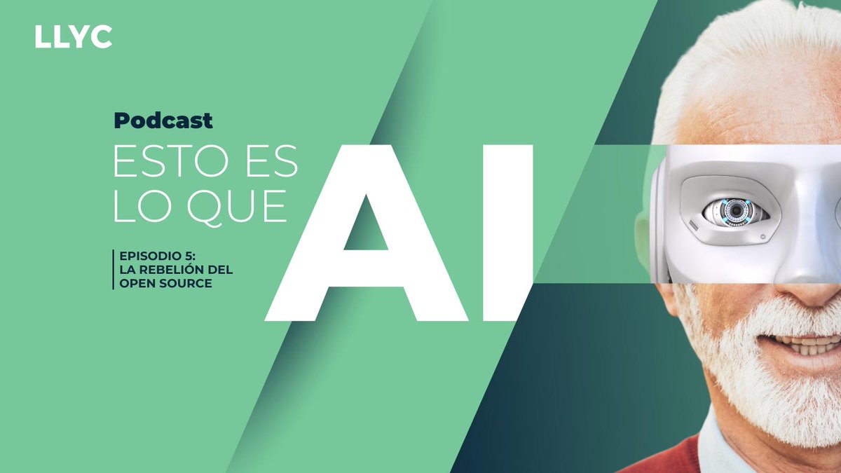 🎙️ ¿Qué significa ser 'abierto' en la IA? ¿Y si el open source acabará con el monopolio tecnológico? Averígualo en el nuevo episodio de #EstoEsLoQueAI. Únete a la conversación y explora las infinitas posibilidades de la IA y el código abierto. 👉 ow.ly/k3am104MvWx