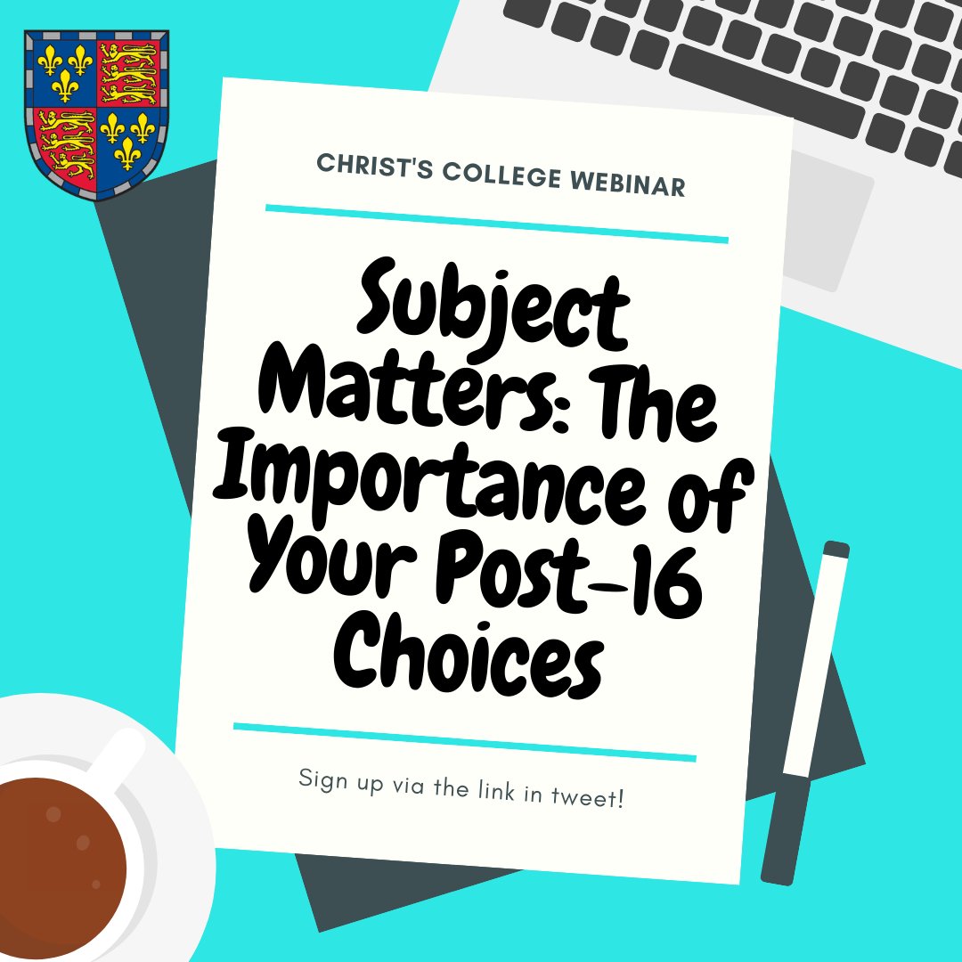 ChristsAccess's tweet photo. Subject Matters covers advice and guidance on what subjects to pick for sixth form to ensure you can apply to the courses and universities you want in future. Open to students planning to pursue #ALevels, #IB and #Highers. 

Book now for 27 July at 11am: https://t.co/frDmkDEb7Y https://t.co/yc7aQ7xcWq