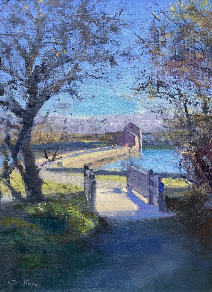 The Path to the Mill
A new painting of this well known walk around Carew Millpond. The work is oil on panel 16”x 12” 
More details at jonhouser.co.uk 
#carew #carewtidalmill #oilpainting #Pembrokeshire