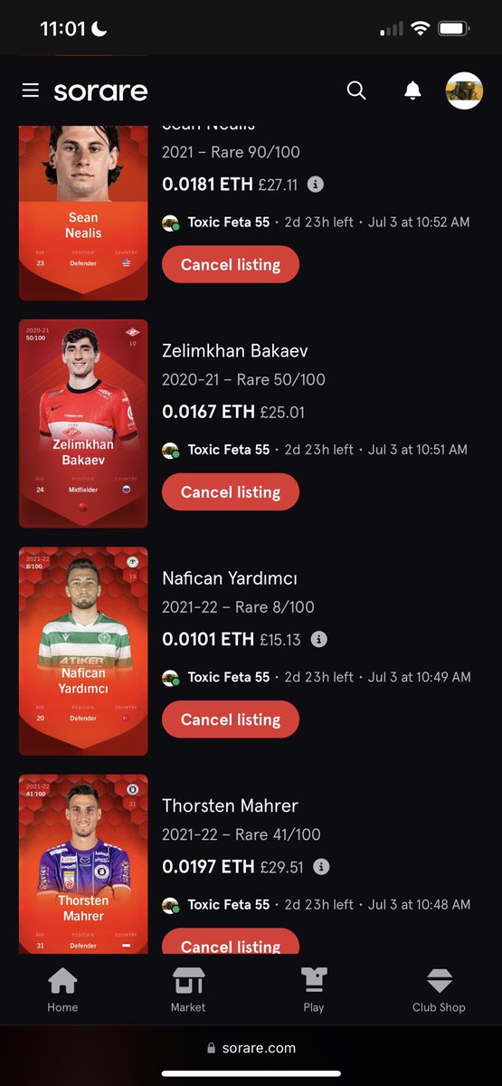 toxicfetta55's tweet photo. FLASH SALE. PLEASE RT 
Happy to sell entire club for right offer. 
@PawelTrader_ @JohnNellis @HarryTradesYT @Quinny3001 https://t.co/X6r3lw9Ube