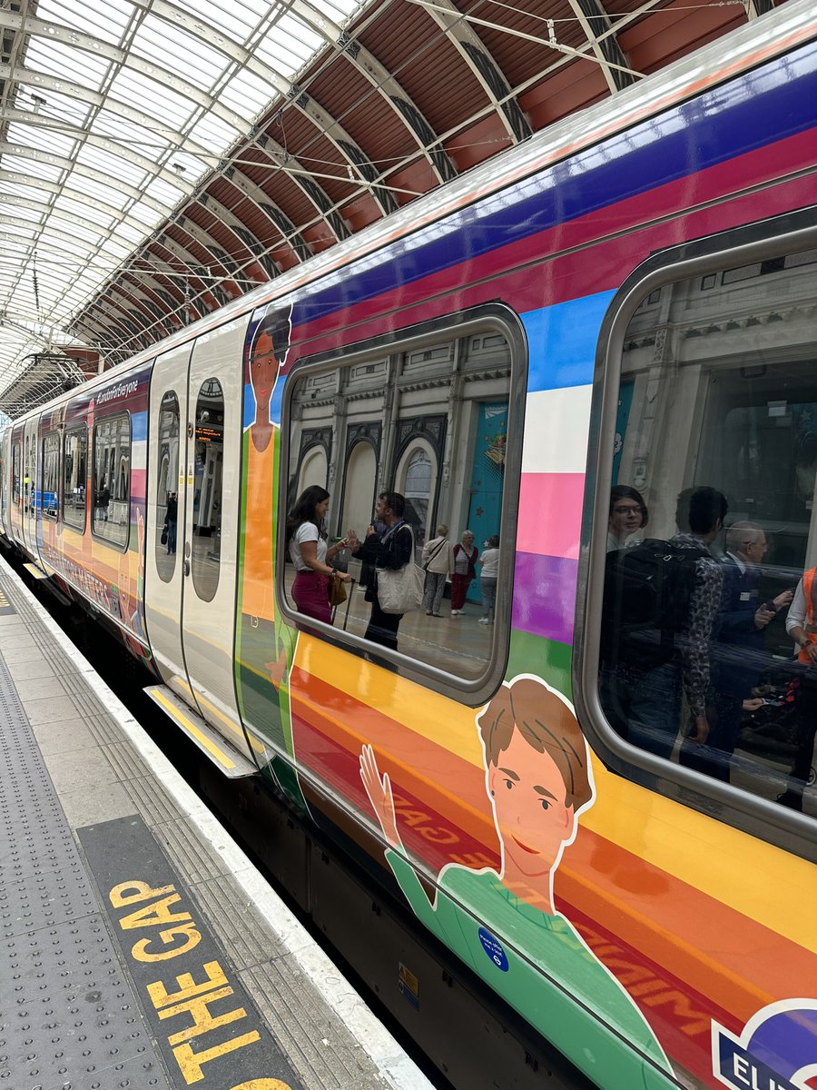 The pride wrap on the Elizabeth line is fabulous! A powerful symbol to Londoners and visitors alike that #EveryStoryMatters and that in London you are free to be you #PrideInLondon