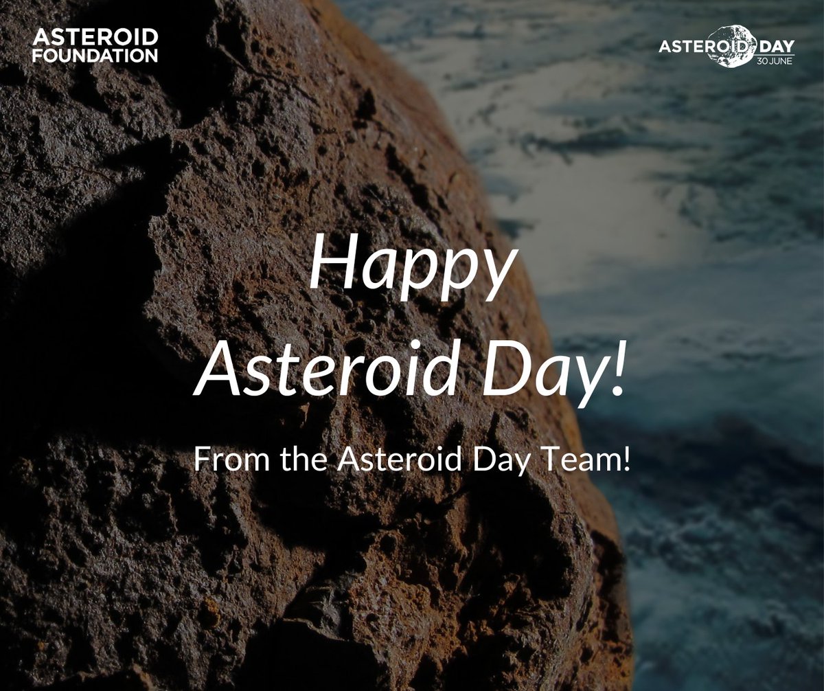 Happy #AsteroidDay! Thank you for being part of this great community that helps educate all parts of the world about #asteroids and #planetarydefense!