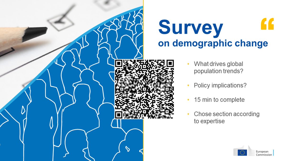 Nina Kajander (@nkajander) on Twitter photo What drives 🌎 population trends?
✏️Survey by <a href="/EU_Commission/">European Commission</a> calls on world #demographers to provide key insights on #demographic change!
Together with: <a href="/EU_ScienceHub/">EU_ScienceHub</a>, <a href="/IIASAVienna/">IIASA</a> & <a href="/UNDESA/">UN DESA</a>
europa.eu/!fx7rRd
📷Open until 7 July
#demographyEU What drives 🌎 population trends?
✏️Survey by <a href="/EU_Commission/">European Commission</a> calls on world #demographers to provide key insights on #demographic change!
Together with: <a href="/EU_ScienceHub/">EU_ScienceHub</a>, <a href="/IIASAVienna/">IIASA</a> & <a href="/UNDESA/">UN DESA</a>
europa.eu/!fx7rRd
📷Open until 7 July
#demographyEU