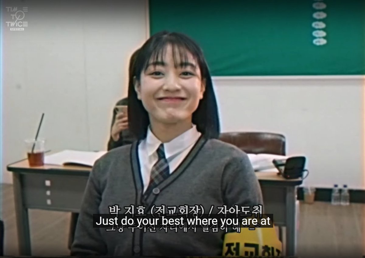 cactusjihyo's tweet photo. a wise woman once said, "if you wanna be like me... actually that's impossible. just do your best where you are at." https://t.co/5UsmSlJcyo