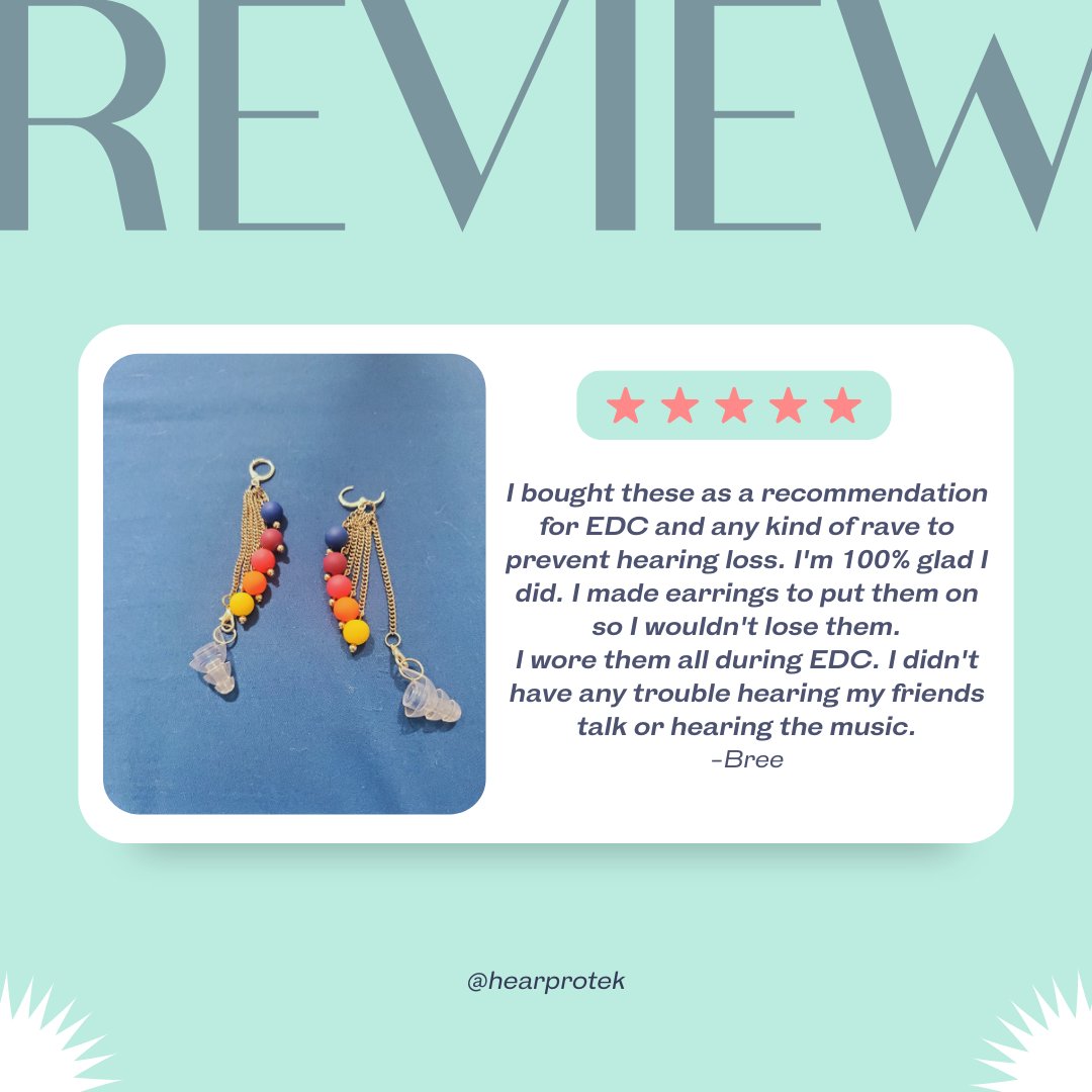 HearprotekE's tweet photo. Amazed by @bree's craftiness, this Hearprotek earplug is super cool as it ensures she can wear it anytime she wants!📷
.
.
.
.
#hearprotek #earring #diy #diynails #hearing #hearingloss #review #hearinghealth #concert  #Amazon #Amazonreview #earplugs #musicearplugs https://t.co/TjMOYsdRip