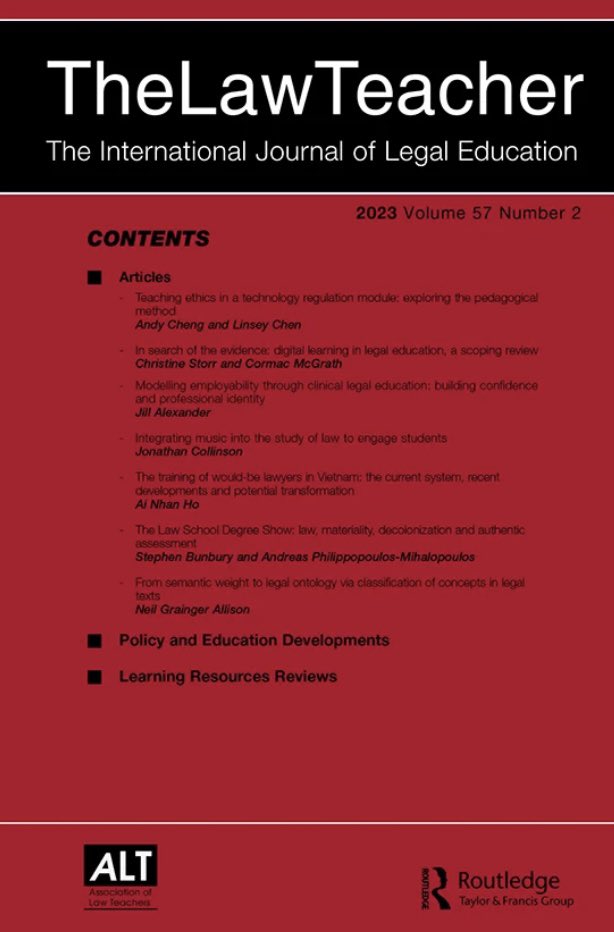 ContractEdTalk's tweet image. Thrilled to announce that the Contract Ed Talk network have been awarded a special issue mandate by @TheLTjournal on the theme of ‘New Trends in Teaching Contract Law’ (Issue 2, 2025) 🥳