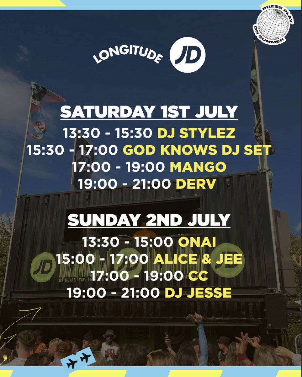 Longitude Festival schedule