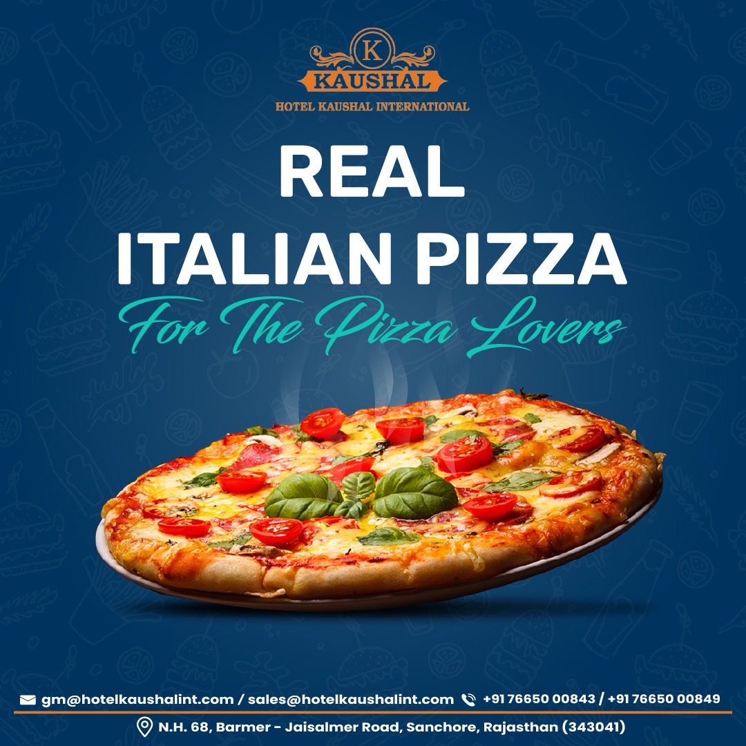 Indulge in the authentic flavors of Italy at our Hotel, where every bite of our delicious pizzas transports you to the heart of Naples.

#HotelKauhsalInternational #sanchore #ItalianPizzaDelights #TasteofNaples #PizzaPassion #ItalianFoodie #PizzaLoversParadise