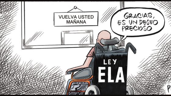 pons_sabate's tweet photo. Hoy en ABC... 

La terrible realidad que vivimos los enfermos de ELA en España en un dibujo. 

Gracias @PUEBLAdibujante https://t.co/Uo0ktvBqzP