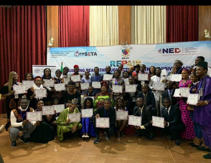 MulihNfor's tweet photo. Last week was the second semester of the 8th edition of the #REPAIR
It's been an amazing and impactful journey from February-June 2023 and I feel so honored to be certified as Youth Envoy for Peace and Democracy. Thank you @ NEWSETA for this golden opportunity.
#peacebuilding https://t.co/z248xR6C8D