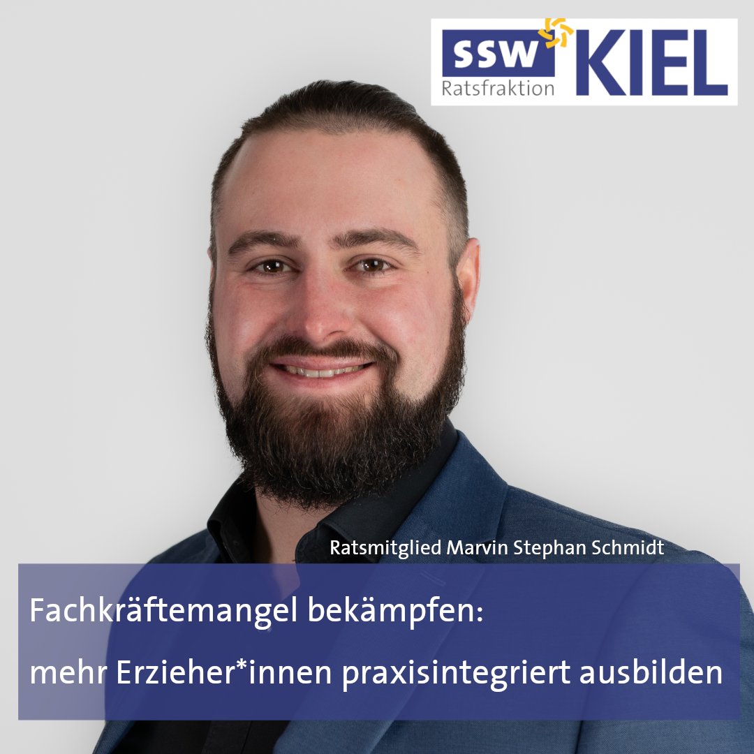 #Fachkräftemangel bekämpfen: mehr Erzieher*innen praxisintegriert ausbilden
Die SSW-Ratsfraktion wird sich dafür einsetzen, dass es eine in die Praxis integrierte Ausbildung für Erzieher*innen in Kiel auch weiterhin gibt.
ssw-ratsfraktion-kiel.de/fachkraefteman…