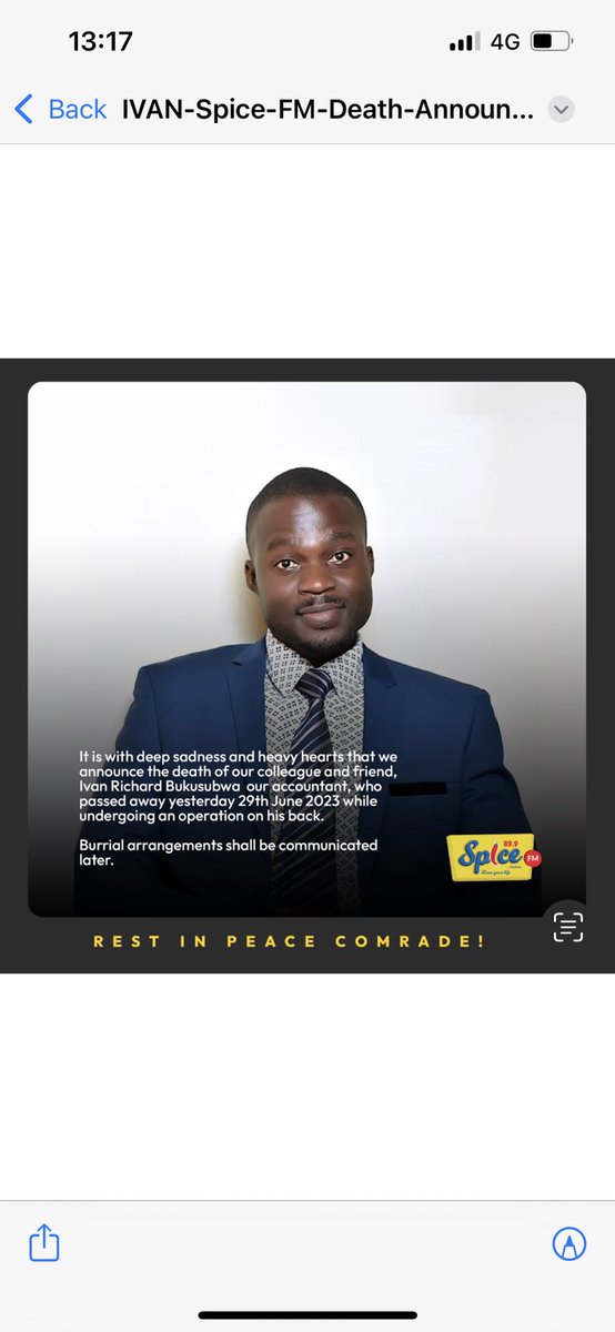 Its very sad. A hardworking and openminded person. <a href="/SpiceFMHoima/">SpiceFM 89.9 Hoima</a> we grieve with a lot of pain. <a href="/hbhotels_/">HBhotelsug</a> <a href="/Bunyoro_Kitara/">Bunyoro-Kitara Kingdom</a> <a href="/MedVilla11/">Med Villa</a> <a href="/AgabaMuhairwe/">Agaba Muhairwe & Co. Advocates</a>