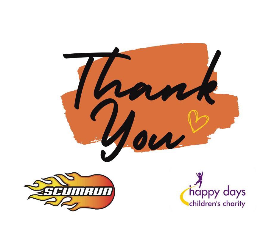 scumrun's tweet image. You are AMAZING!  Over £10,000 raised for @HappyDays_UK 

Head to our website or Facebook to read the full story.

#Scumrun #oftenimitatedneverduplicated #charity #dostuffthatmatters #carrally