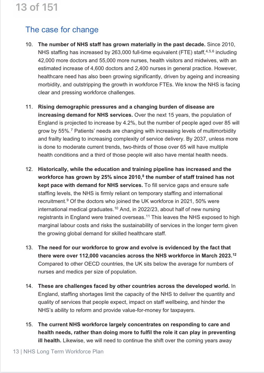 Dochayter's tweet image. england.nhs.uk/wp-content/upl…

#Longtermworkforceplan #NHS now published 

Pleased that it recognises our increasing ageing population and shift for workforce to support people living with frailty and multimorbidity. The increase in education and training ambition and the specific…