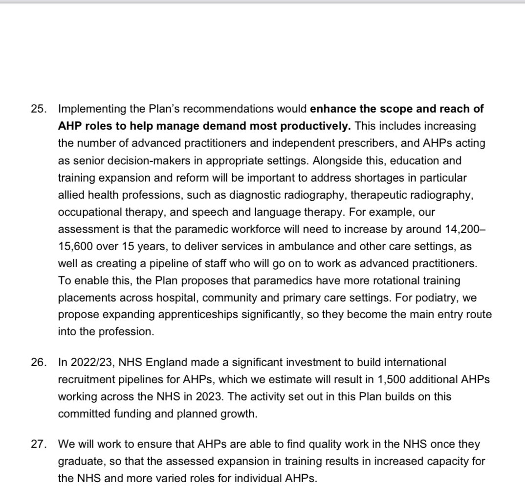 england.nhs.uk/wp-content/upl…

#Longtermworkforceplan #NHS now published 

Pleased that it recognises our increasing ageing population and shift for workforce to support people living with frailty and multimorbidity. The increase in education and training ambition and the specific…