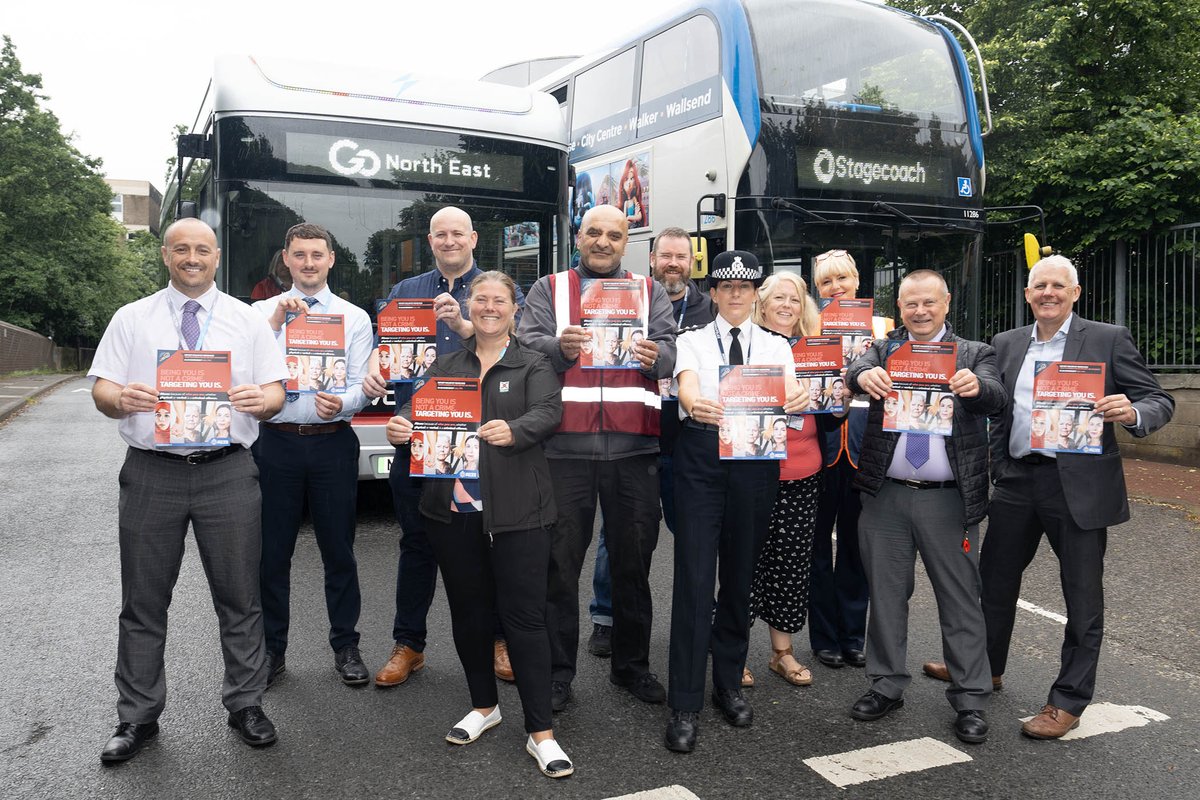 🗣️ Being you is not a crime. Targeting you is! ❌

That's the message reverberating around our region after we teamed up with NE transport companies & the NHS.

Hundreds of posters are being displayed from today as we urge victims & the community to report hate crimes. (1/4)