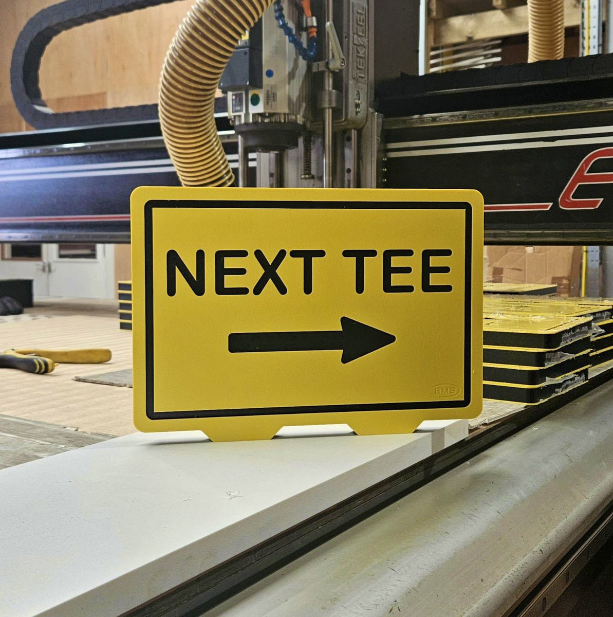 bmsproducts's tweet image. In-house precision at @bmsproducts. We produce durable, custom-engraved signs using advanced CNC machines. Tailor-made to your requirements for unique, long-lasting results. #BMS #CustomMade #EngravedSigns