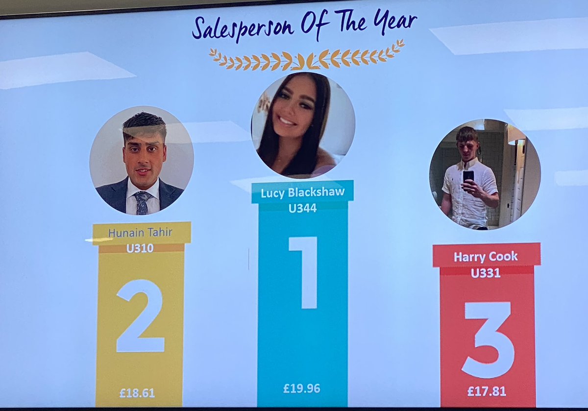 Salesperson of the year💚🏆
