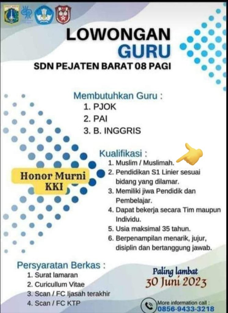 Jakarta masih Ibukota Negara Indonesia kan, @DKIJakarta koq diskriminatif sekali terhadap pemeluk agama selain Islam..? . Gak bisa dibiarkan ini 😤😤😤 @imadya @dprddkijakarta @nadiemmakarim .