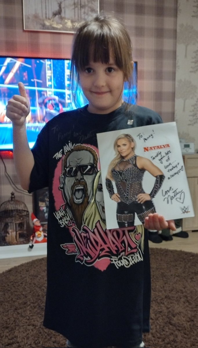 BurdonNeil's tweet photo. My daughter is so excited to see @WWE  in Newcastle tonight to see @NatbyNature https://t.co/dBoYvF5XzS