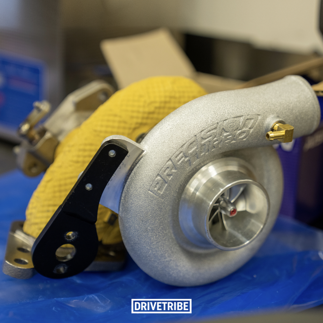 DRIVETRIBE's tweet photo. Martin the Subaru Impreza has had a turbo upgrade, with the bigger unit also now sporting a Zircotec heat shield around the rear housing to keep the heat where it’s needed 👌
@Zircotec #ad 

Use code 'DRIVETRIBE' to get 10% off your Zircotec order: https://t.co/i4liO3gCyK https://t.co/QL4h3W9yUv