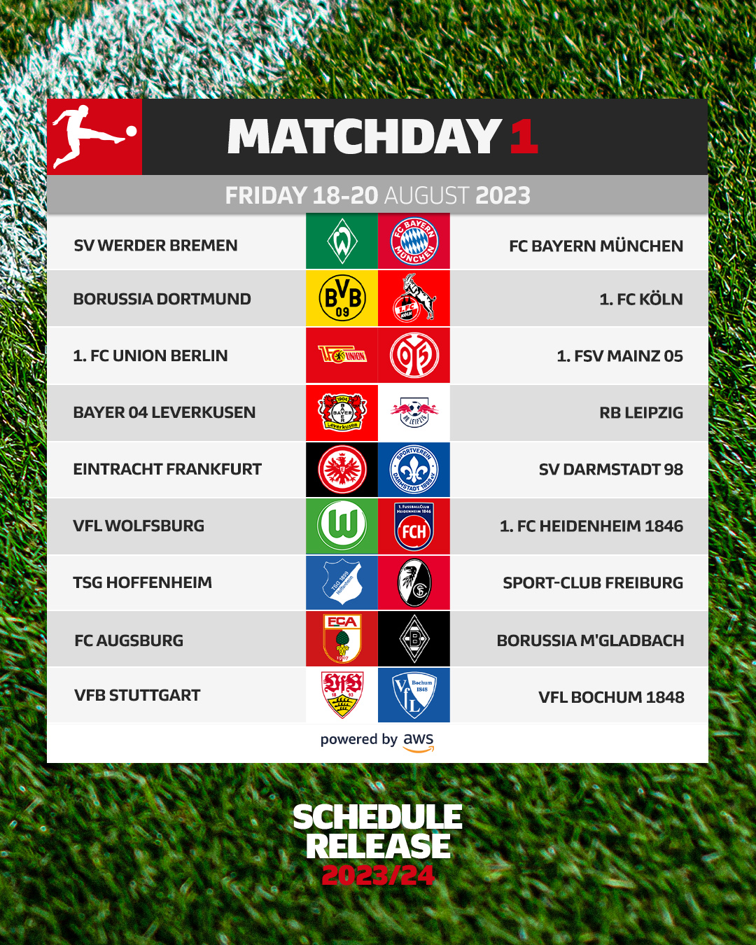 Bundesliga 2023-24 Matchday 8: Schedule, fixtures, how to watch