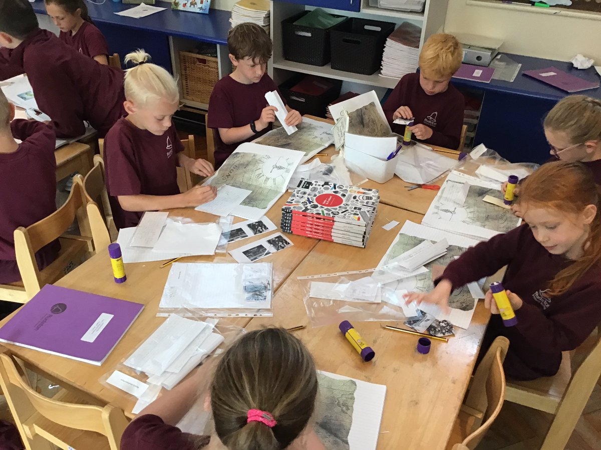 Creating our scrapbooks. We have been writing about Alice Coachmen’s journey from America to England for the 1948 Olympics. #rudstonenglish #rudstonhistory