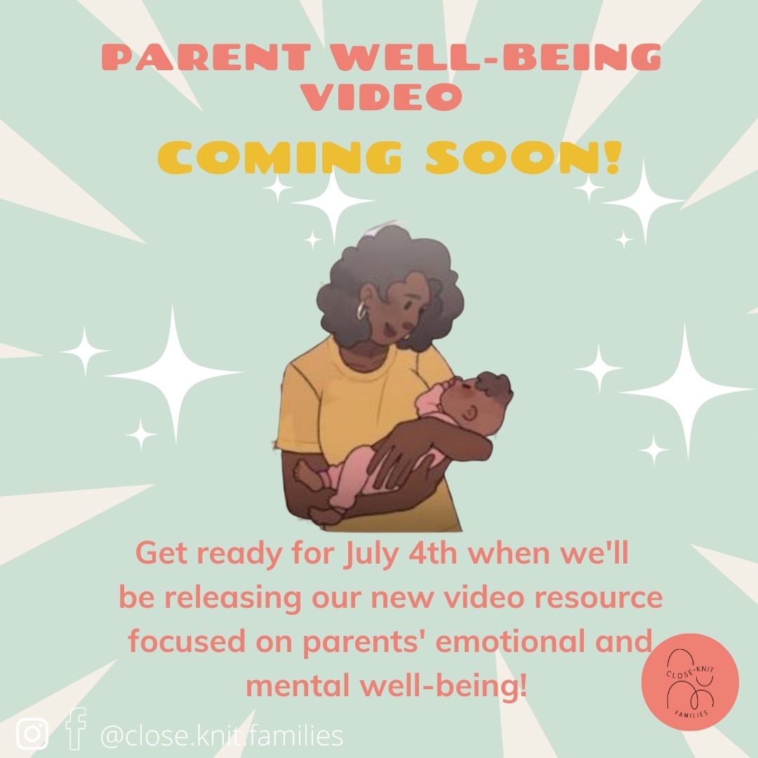 Our well-being video is coming to social media next week! Are you pregnant or caring for a baby? Or do you support parents of babies? If so, we made a resource with parents and practitioners that will help you to support parent well-being in those first years! 
 #first1001days