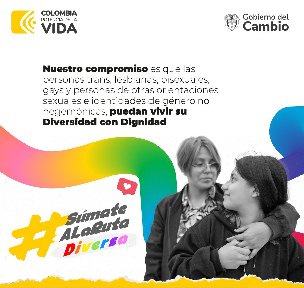 ¡Trabajamos para garantizar la dignidad de las personas LGBTIQ+!

El #GobiernoDelCambio defiende los derechos de lesbianas, trans, gays, bisexuales, pansexuales y personas de otras orientaciones sexuales e identidades de género no hegemónicas. #SúmateALaRutaDiversa 🏳️‍🌈🏳️‍⚧️