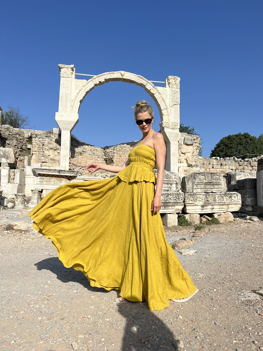Capturing the beauty of Ephesus in this stunning dress for a special shooting. 

Embracing history and style at one of Turkey's most iconic historical sites. #Ephesus #Turkey #HistoryAndFashion