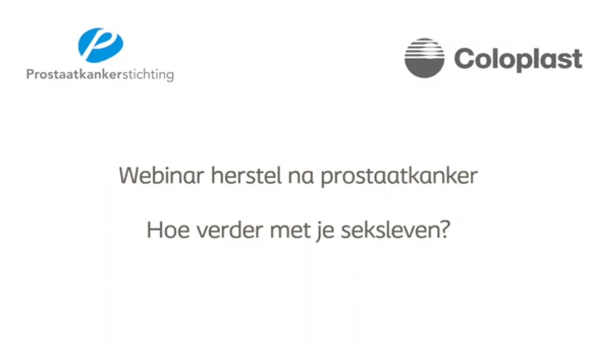 Op donderdag 22 juni 2023 zond de Prostaatkankerstichting, samen met Coloplast een live webinar uit over 'Herstel na prostaatkanker, hoe verder met uw seksleven?'. Dit webinar kunt u nu terugkijken.

prostaatkankerstichting.nl/webinar-22-jun…