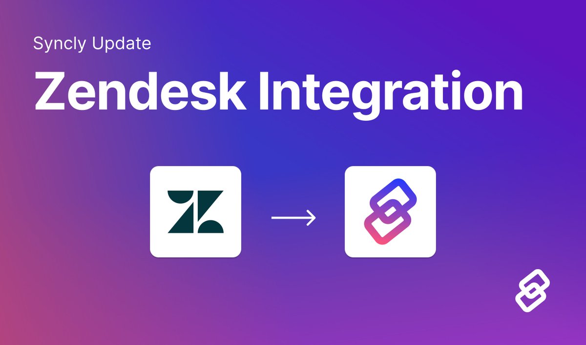We have just launched our integration with <a href="/Zendesk/">Zendesk</a>!

Now you can effortlessly import tickets from Zendesk
and leverage AI-powered analysis to automatically categorize it.

Try out Syncly to unlock the power of AI-driven feedback management.

Learn more : syncly.app/blog/syncly-up…