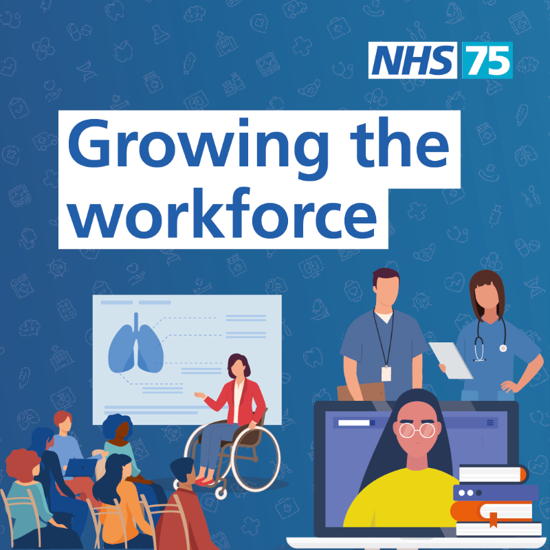 NHSEngland's tweet photo. Today we have launched the NHS Long Term Workforce Plan.

It builds on initiatives already happening in the NHS to boost training and improve retention by working differently, in a compassionate and inclusive culture.

Find out more. ⬇️