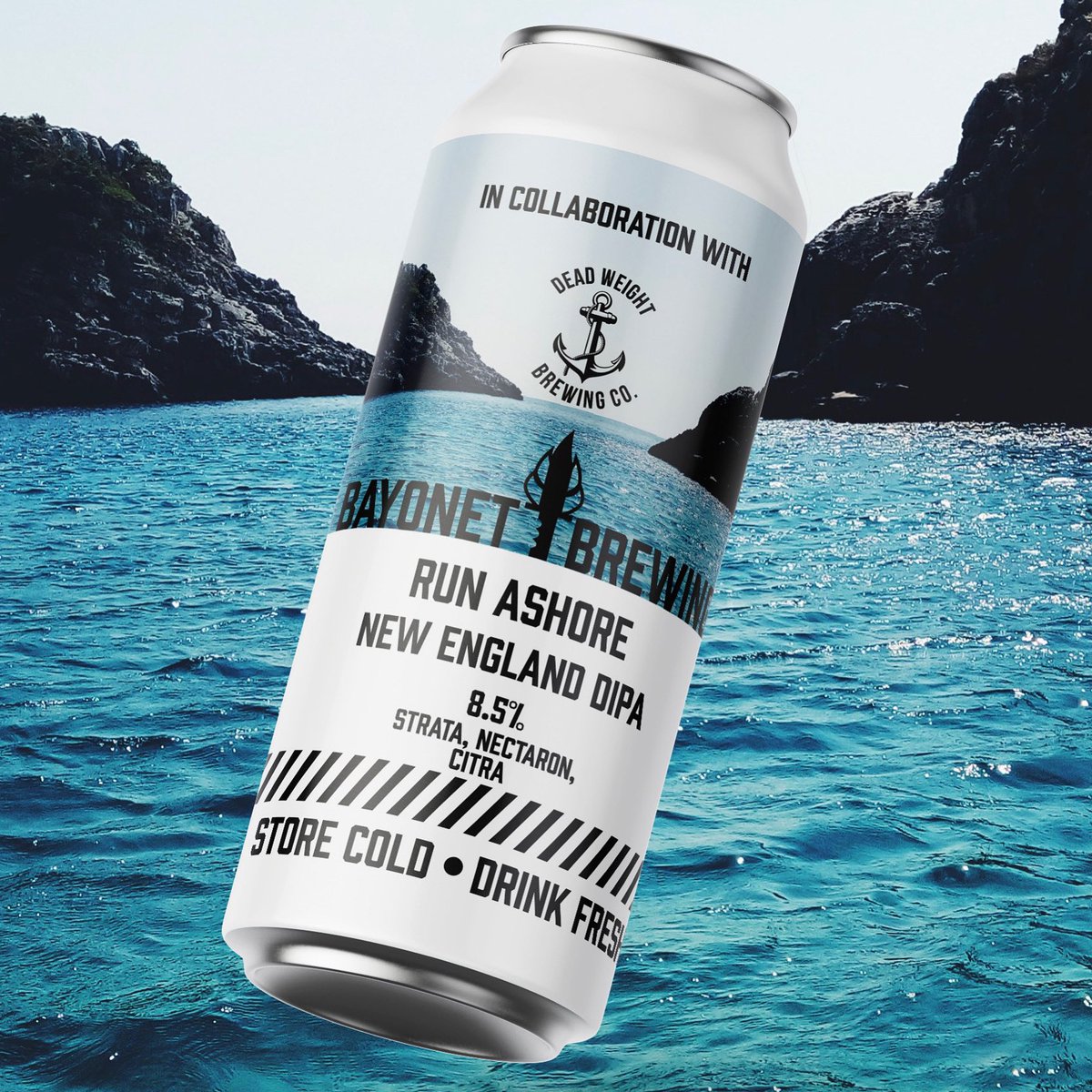 bayonetbrewing's tweet image. 🚨WE ARE LIVE!🚨

//Run Ashore - 8.5% - New England DIPA//

Our brand new collab with Dead Weight Brewing Co is now live for you on our webshop, we can’t wait for you to try this one!

#strata, #nectaron, #citra…need we say more? 

bayonetbrewing.co.uk