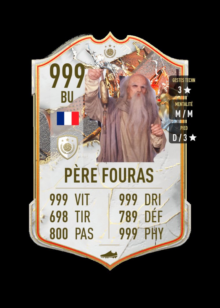 69_kilyan84942's tweet photo. : le père fouras va lancer sa carrière au réal de Madrid pour un contrat 6 ans #Tweete #cardfut #perefouras https://t.co/syKvex1dXm