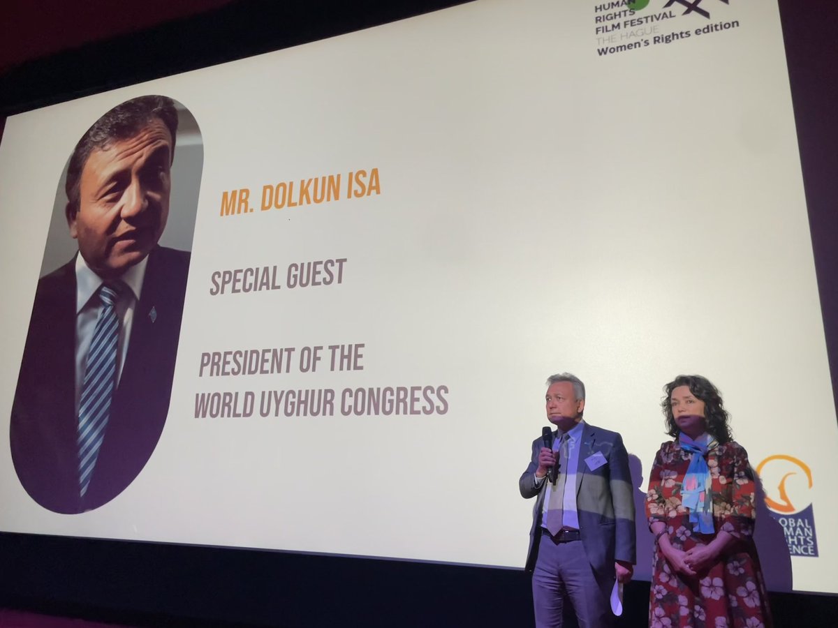 WUC President <a href="/Dolkun_Isa/">Dolkun Isa</a> speaks on the ongoing #UyghurGenocide at the Human Rights Festival organised by <a href="/ghrdthehague/">GHRD</a>, in the Hague.

Camp survivor Kalbinur Sidik shines the light on the situation faced by #Uyghur and Turkic women in East Turkistan.