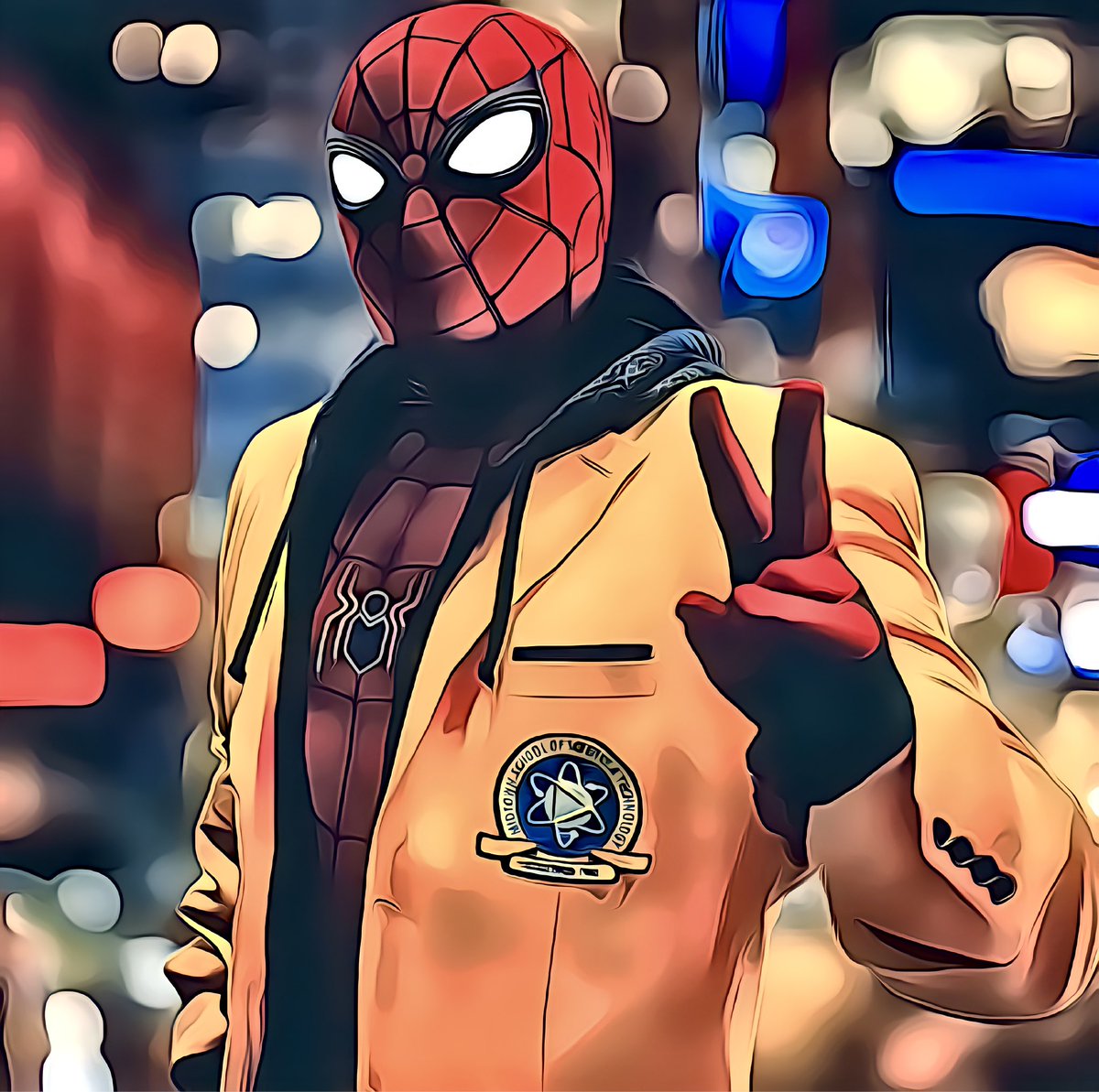 MonctonSpidey's tweet photo. #TGIF have a great #Friday everyone! Here is a high res #Cartooned #Spidey pic! 🤘🏻 https://t.co/ZOAzbVgXmK