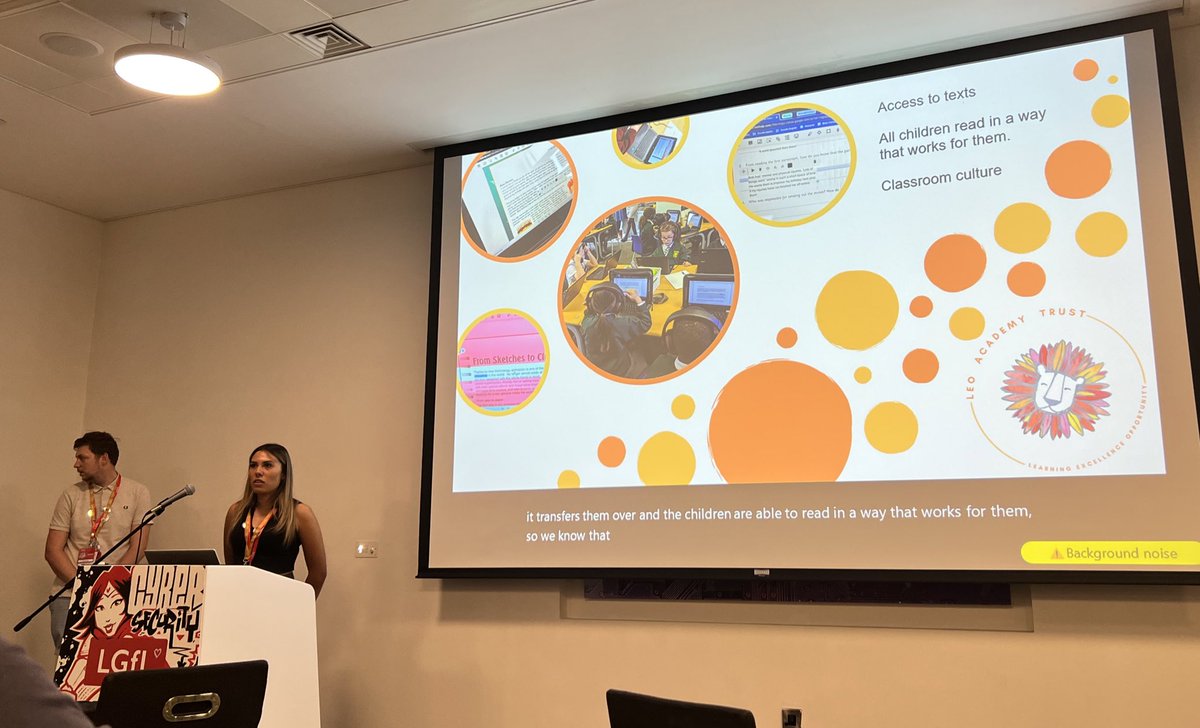 LEOacademies's tweet image. 💬 Removing barriers to learning for all with Universal Design for Learning 

At today’s @LGfL #LetsCelebrate2 Conference, Becca Harle @cheamparkfarm, shared how our children &amp;amp; staff use @texthelp #OrbitNote to turn PDFs into accessible, supportive &amp;amp; readable learning resources.