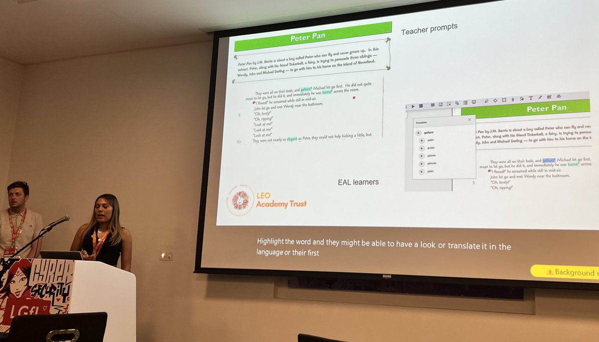 LEOacademies's tweet image. 💬 Removing barriers to learning for all with Universal Design for Learning 

At today’s @LGfL #LetsCelebrate2 Conference, Becca Harle @cheamparkfarm, shared how our children &amp;amp; staff use @texthelp #OrbitNote to turn PDFs into accessible, supportive &amp;amp; readable learning resources.