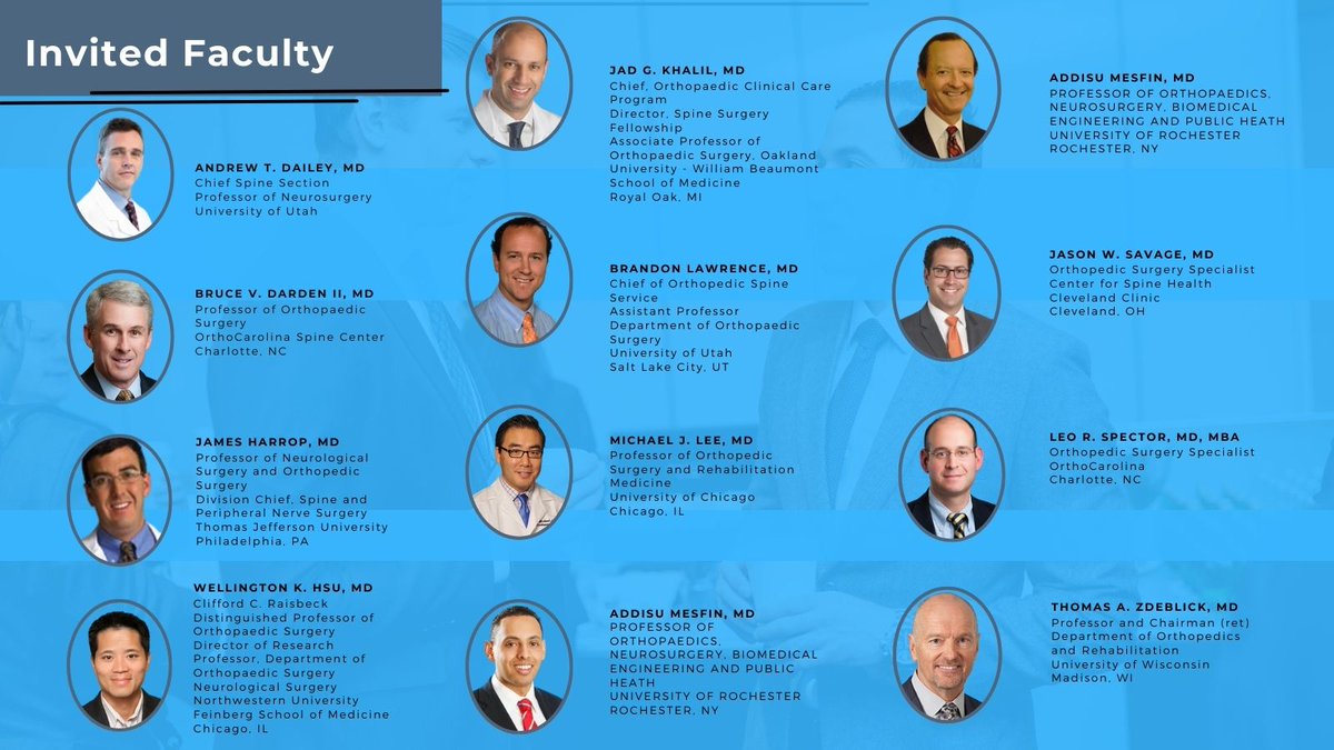 LSRSspine's tweet photo. Lumbar Spine Techniques Course - Nov 2-4, 2023. Faculty=renown US surgeons. Fully funded! Sr Residents &amp; Fellows apply today! https://t.co/JHjyGtXFAf for info
#orthotwitter #spine #neurotwitter #Neurosurgery #neurosurgeons @WomenSurgeons @WINSneurosurge1 #pgy4 #pgy5 #pgy6 #pgy7 https://t.co/0kc2L5xteL
