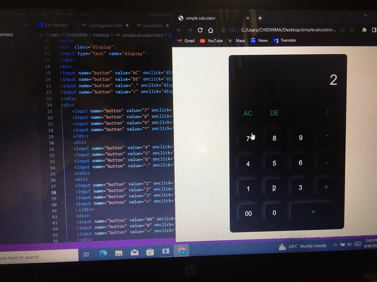 Mmaureisspecial's tweet image. Just a simple calculator with html, css, and JavaScript.

#javascriptproject