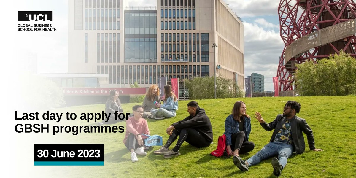 ucl_GBSH's tweet photo. Attention #GBSH prospects! Our applications close tonight so now is your last chance to apply for September 2023 entry. Don't miss this opportunity to boost your future career by studying at a world-class institution. Apply now! #LastDayToApply #HealthCareer https://t.co/AkUDcusODo
